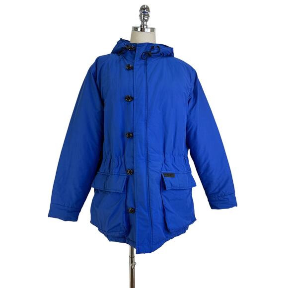 Vintage Ralph Ralph Lauren Puffer Hooded Blue Coat